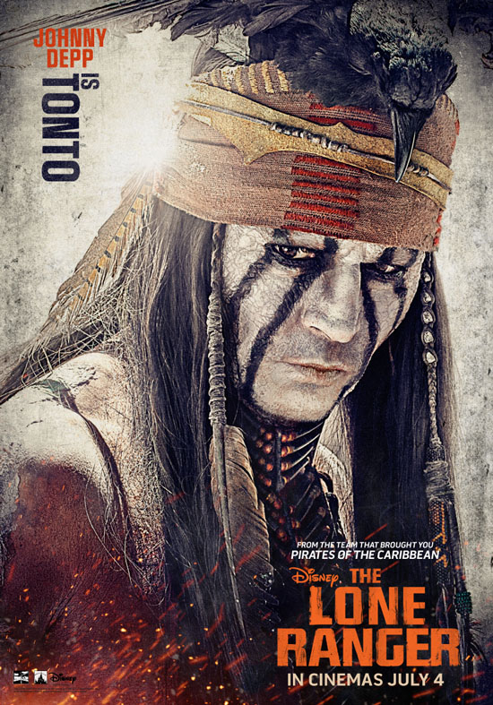 The Lone Ranger Johnny Depp Poster