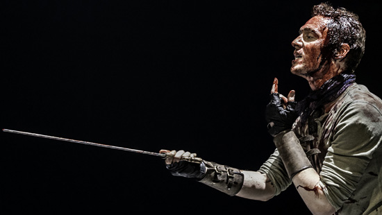 Tom Hiddleston as Coriolanus at the Donmar